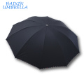 Werbegeschenke Beliebte Mode Schutz Portable Handbuch Open Solid Klassische Farbe Billig Big Black Mini 3 Falten Regenschirm Männer